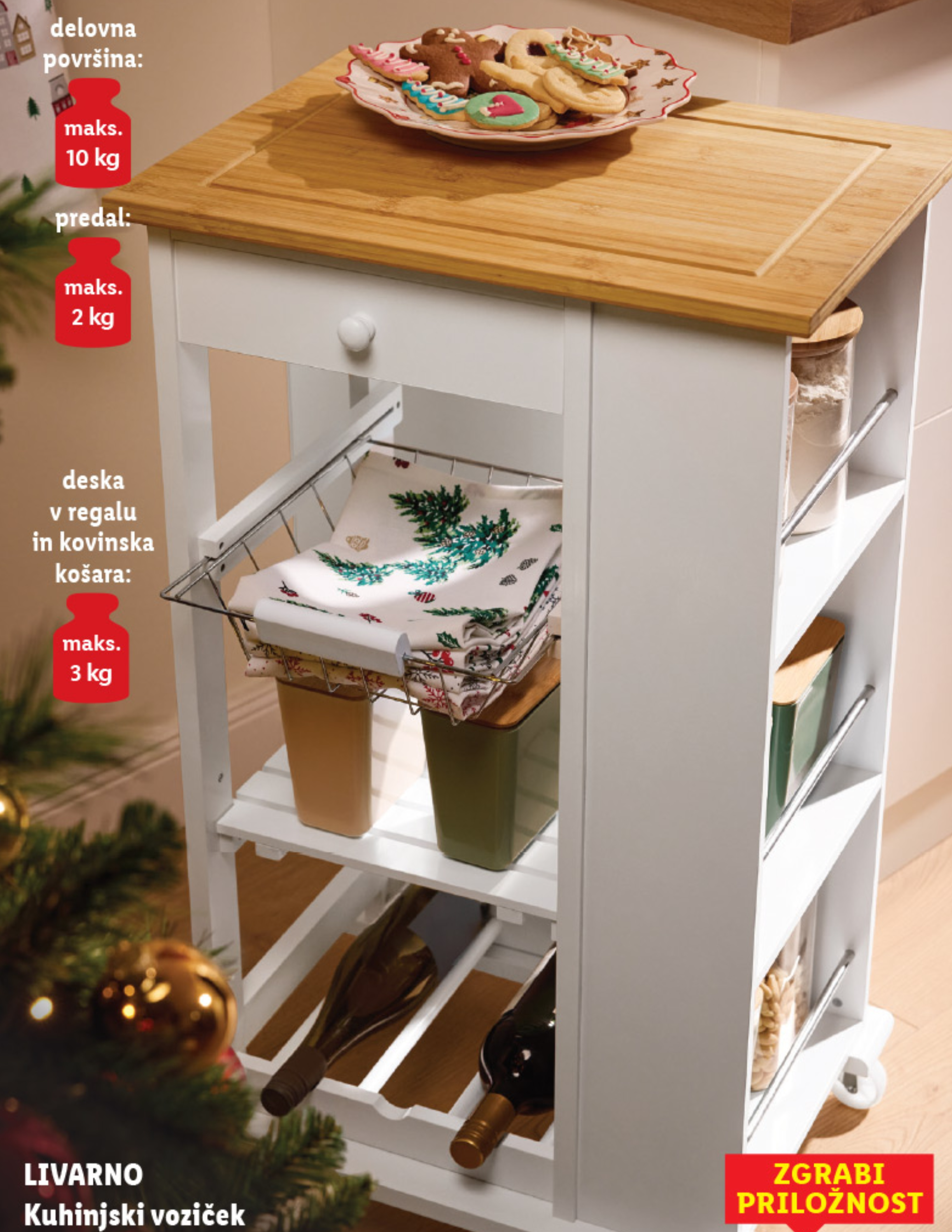 LIVARNO Kuhinjski voziček