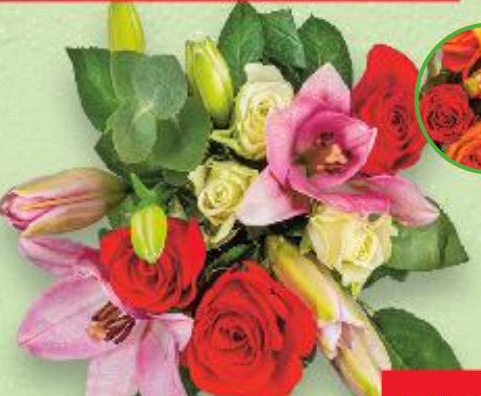 Buket ruže i ljiljan pakiranje od 9 komada - Akcija u trgovini Kaufland