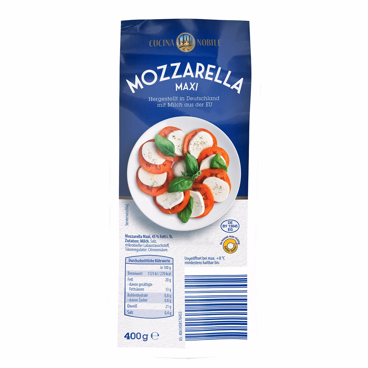 Cucina Nobile Mozzarella v kosu
