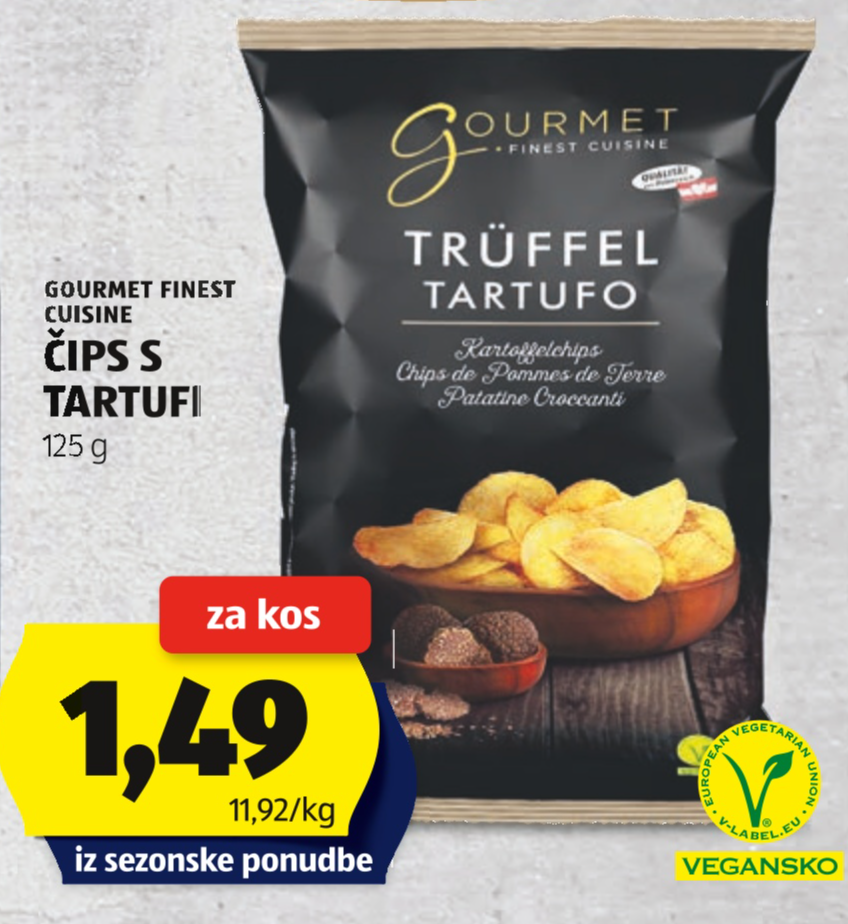Gourmet Finest Cuisine Čips s tartufi