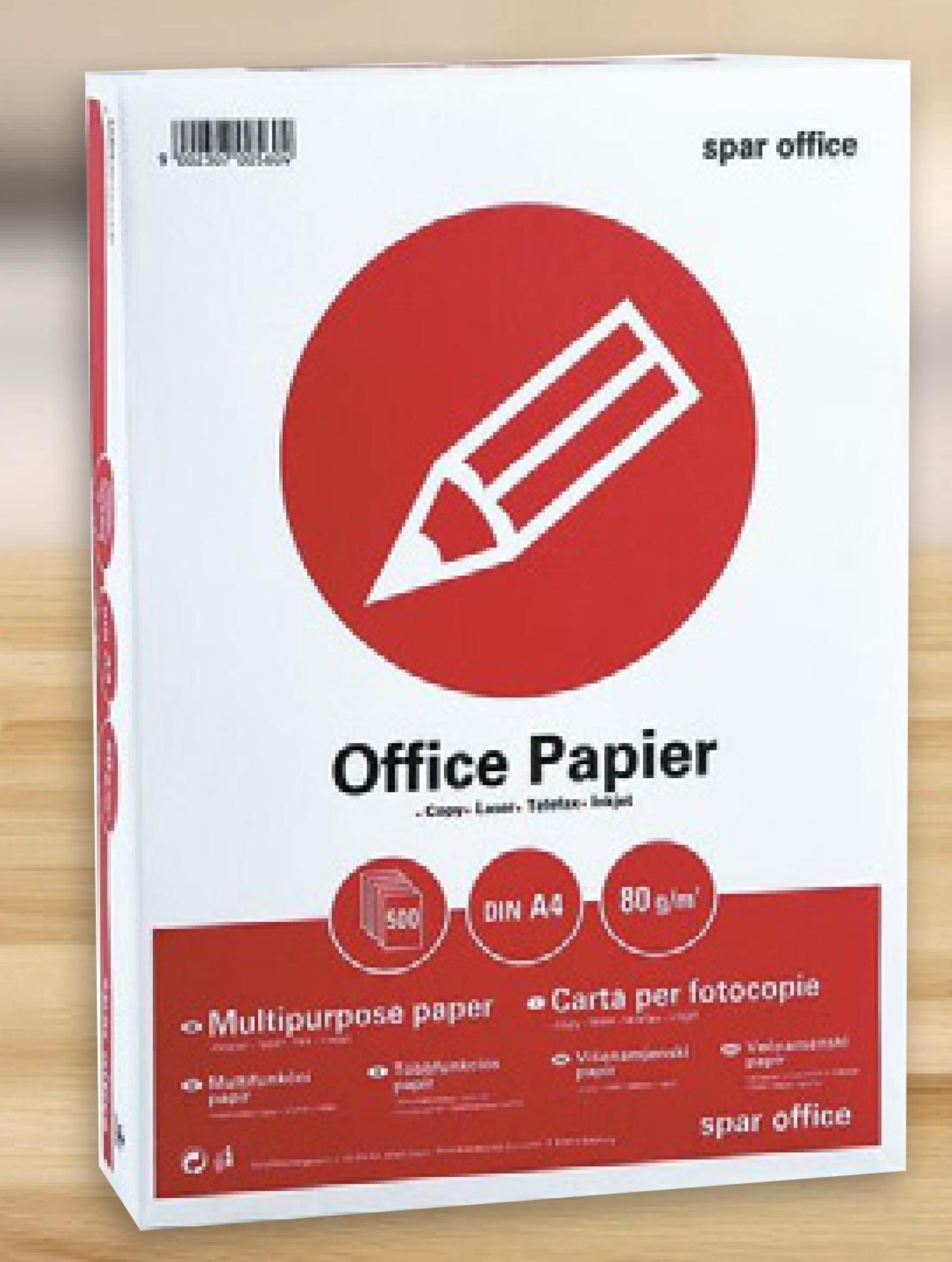 Fotokopirni papir Spar Office 500 listova, A4, 80g
