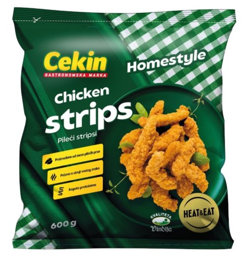 Pileće panirane kockice ili strips Cekin