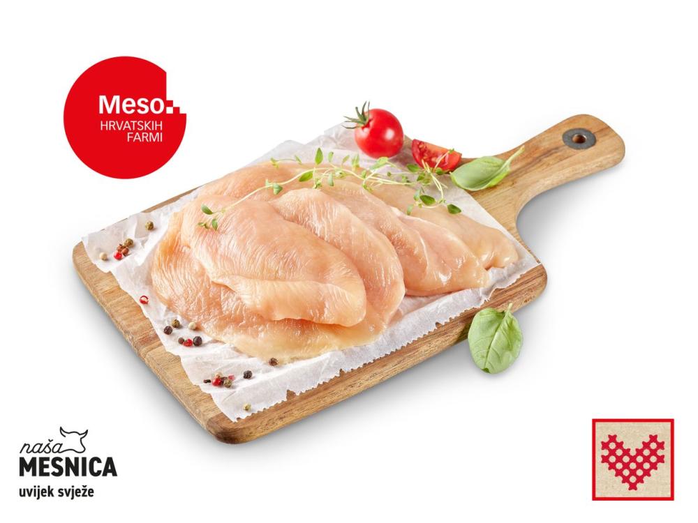 Svježi pileći odrezak iz filea