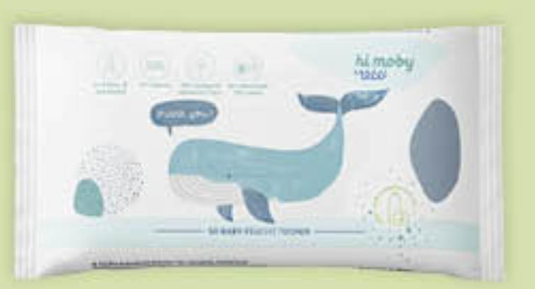 HI MOBY vlažne maramice 50 kom