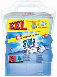 W5 Vlažne višenamjenske maramice XXL 4 x 80 KOM