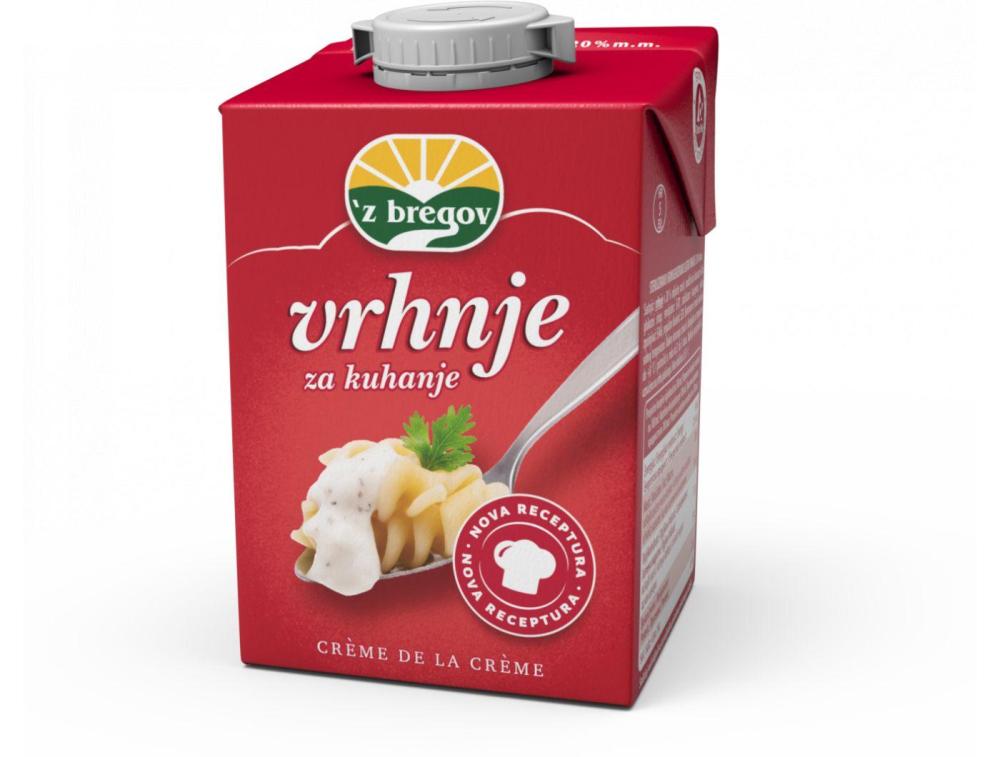 Vrhnje za kuhanje 'z bregov