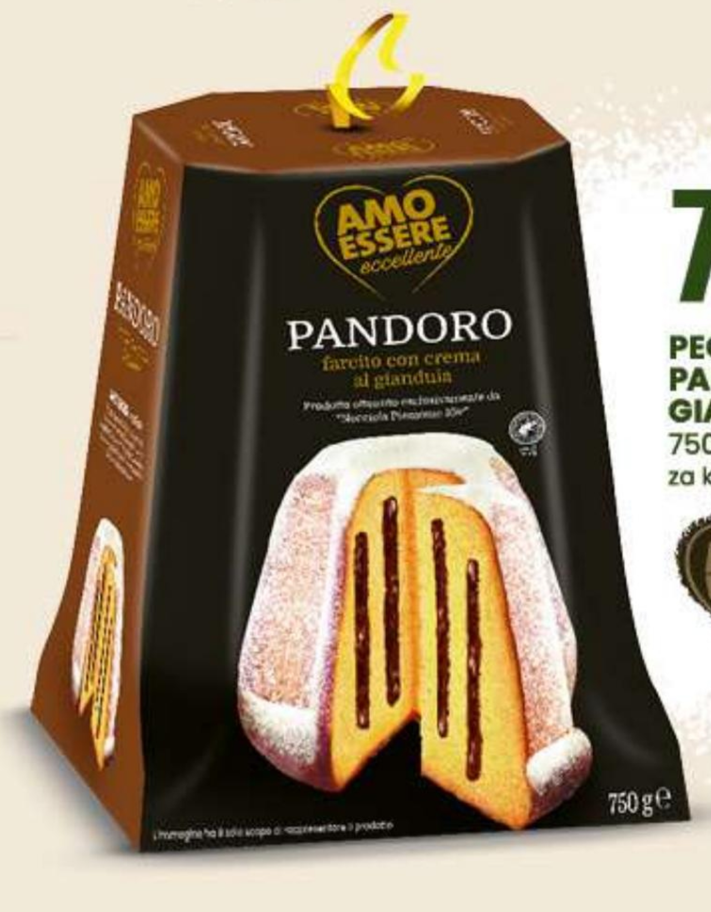 Pecivo Pandoro z giandujo