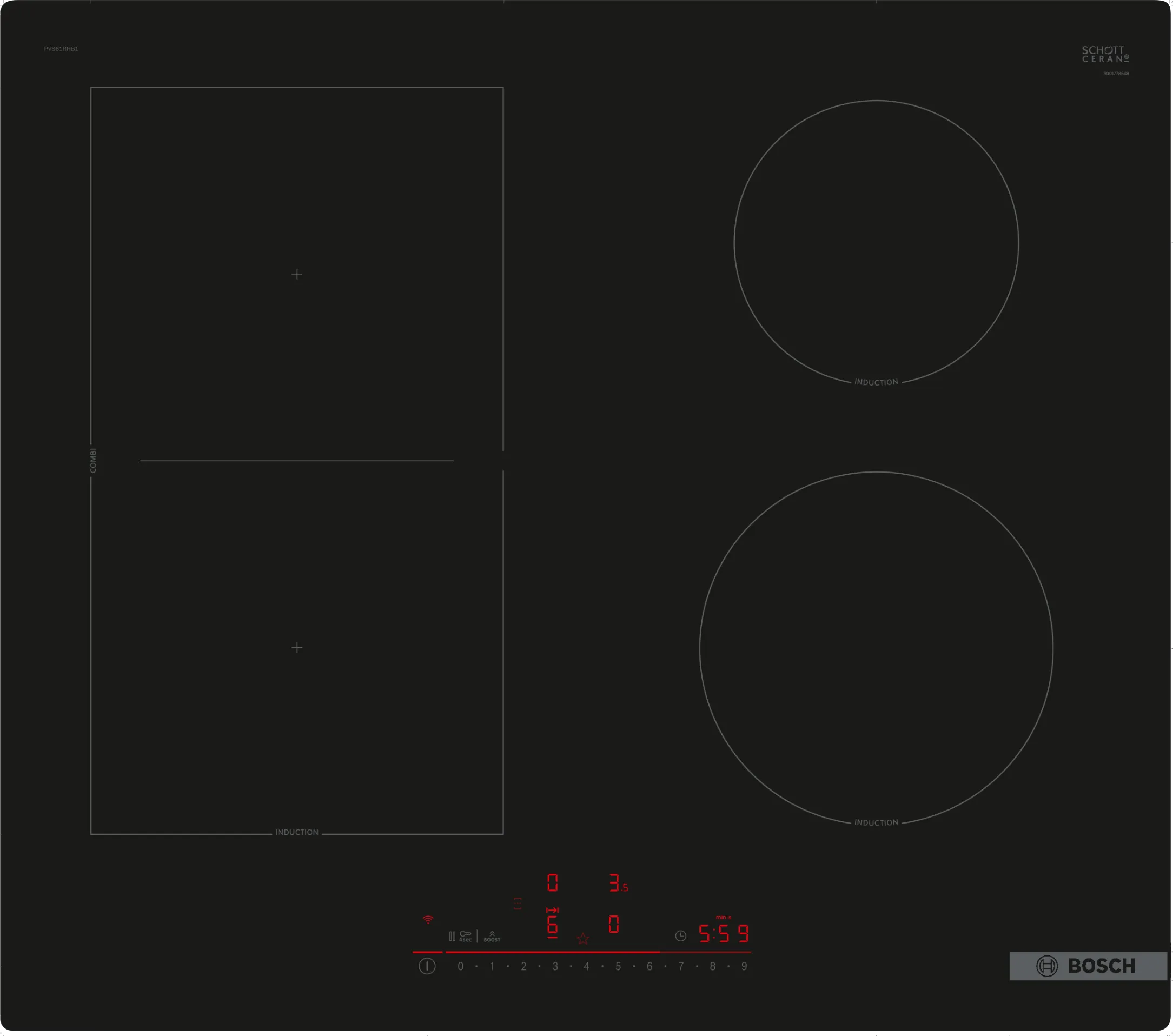 Bosch Indukcijska plošča PVS61RHB1E