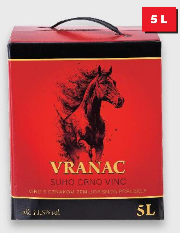 Vranac Crno vino 5 L
