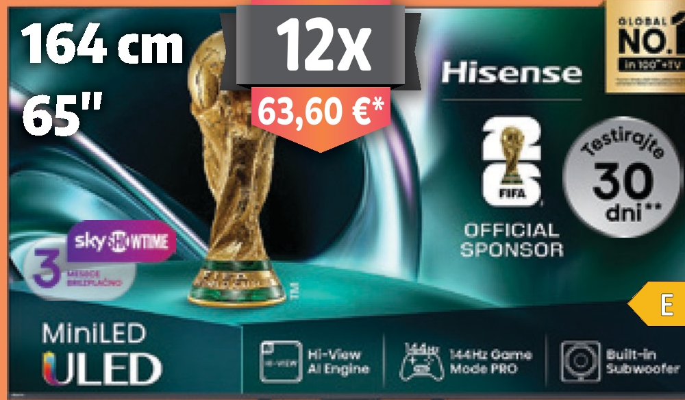 ULED Mini LED TV Hisense 65U7Q