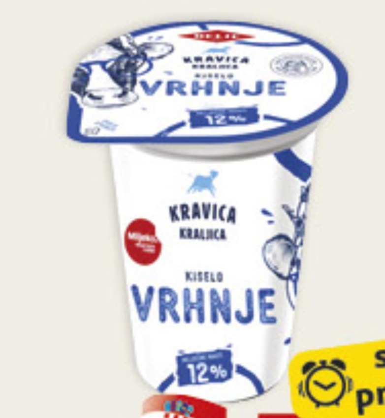 Kravica Kraljica Kiselo vrhnje 180g