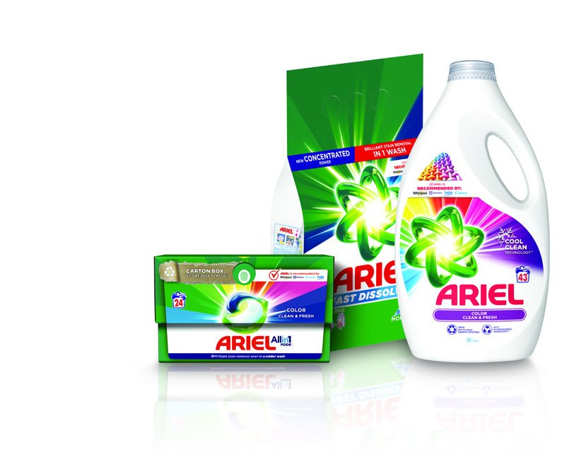 Odabrani Ariel proizvodi za pranje rublja Ariel