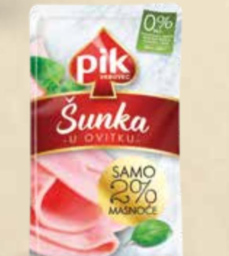 Šunka u ovitku narezak Pik 125 g
