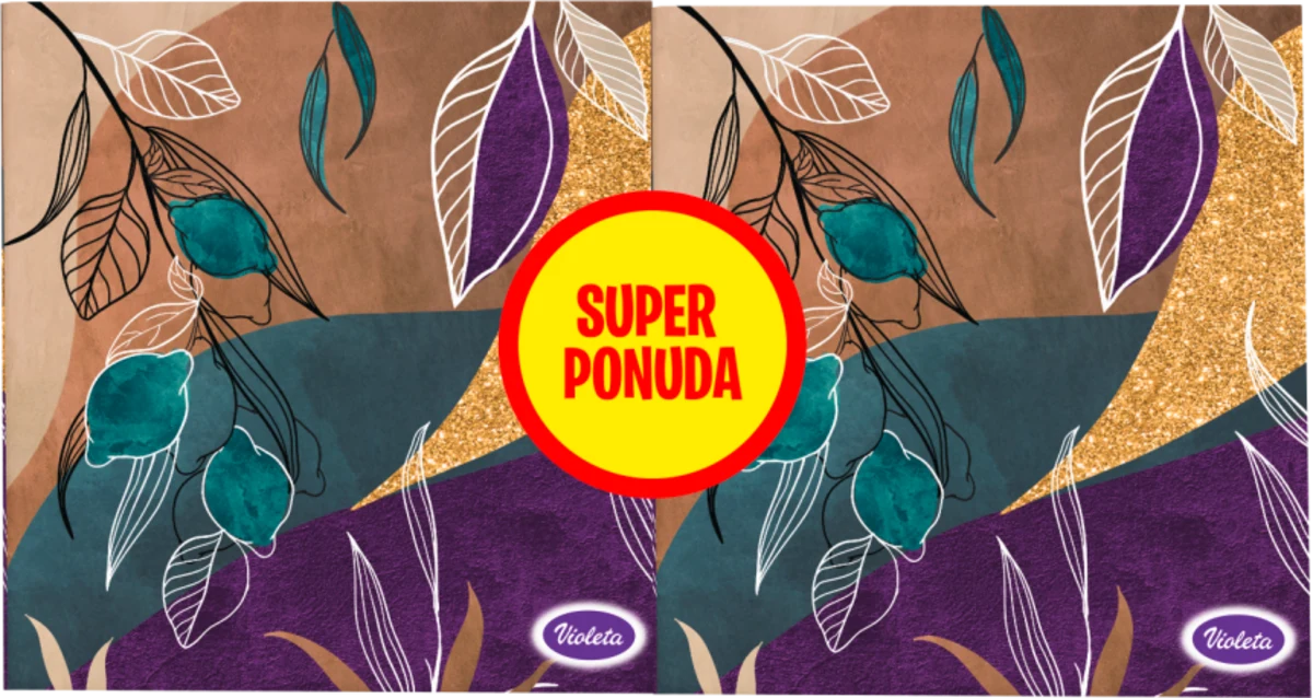 Violeta troslojne papirnate maramice