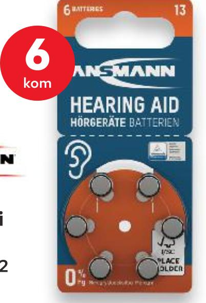 Ansmann Baterije za slušni aparat 6 kom