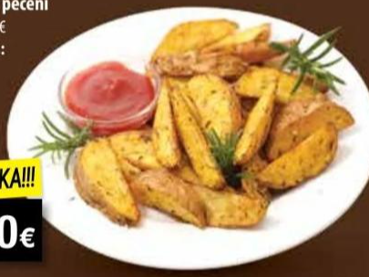 Krumpir pečeni kriške 100 g