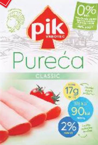PIK Pureća dimljena šunka narezak 100 g