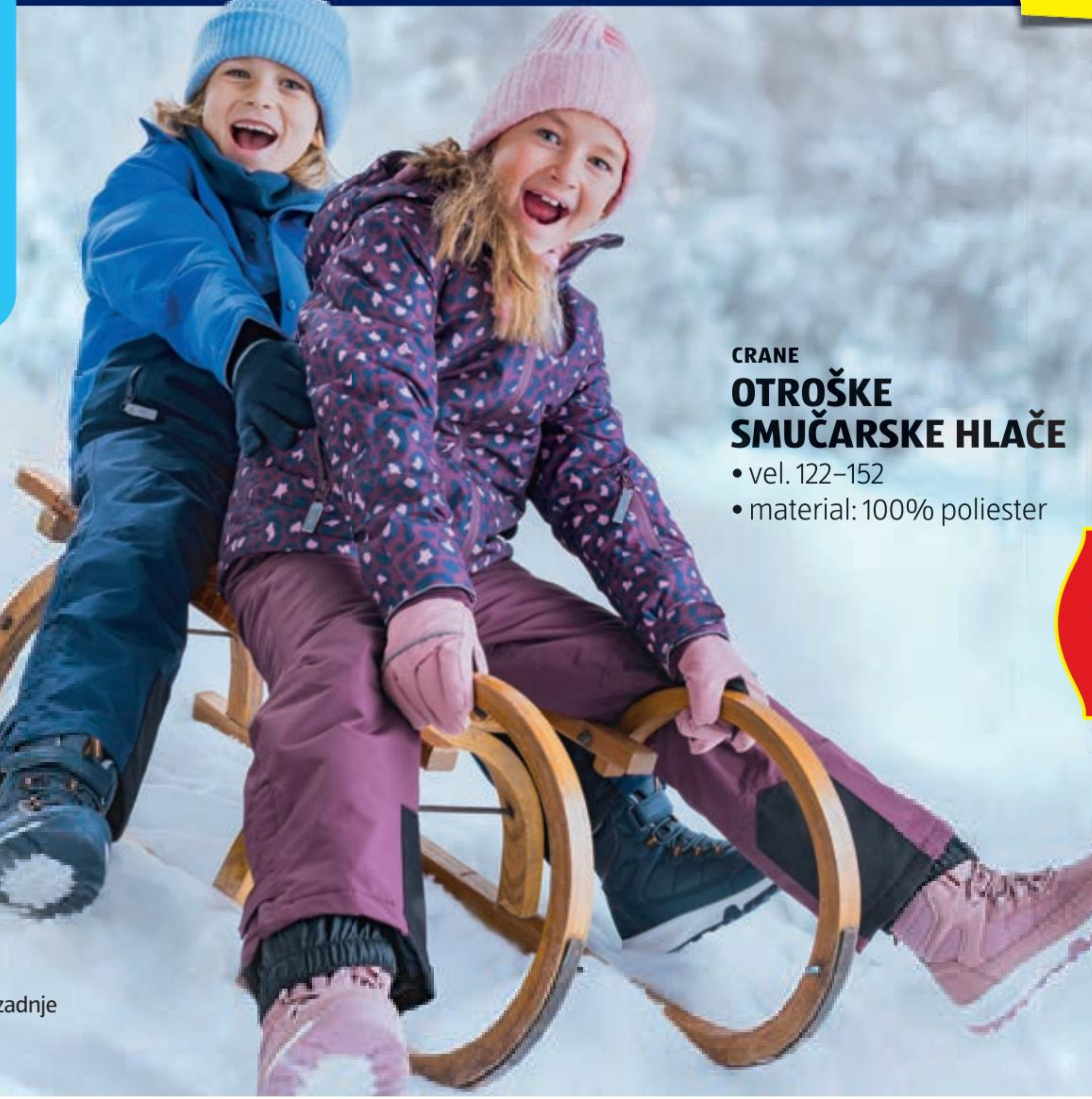 Otroške smučarske hlače