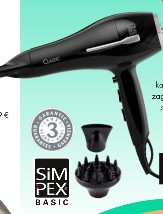 Sušilo za kosu Simpex 25321 1 kom