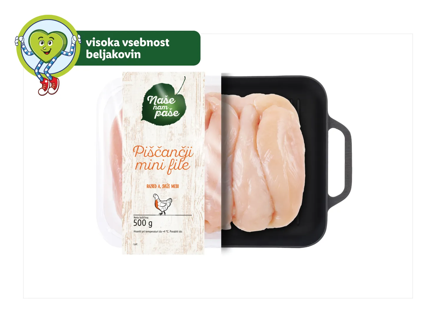 Naše nam paše Svež piščančji mini file