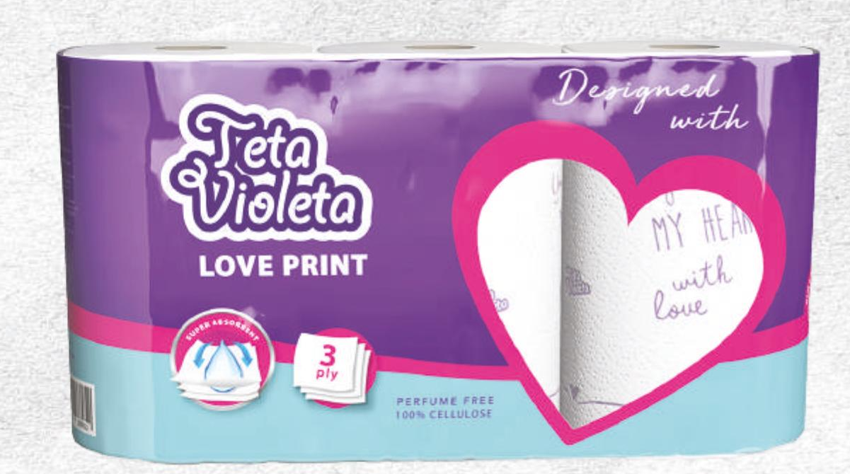 Violeta Love papirnati ručnici 3/1 - Akcija u trgovini Bipa