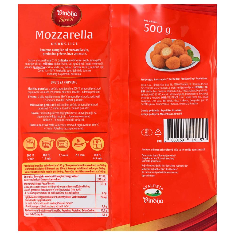 'z bregov Panirane mozzarella okruglice