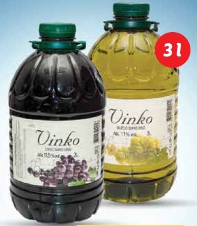 Vinko Crno ili bijelo vino 3 l
