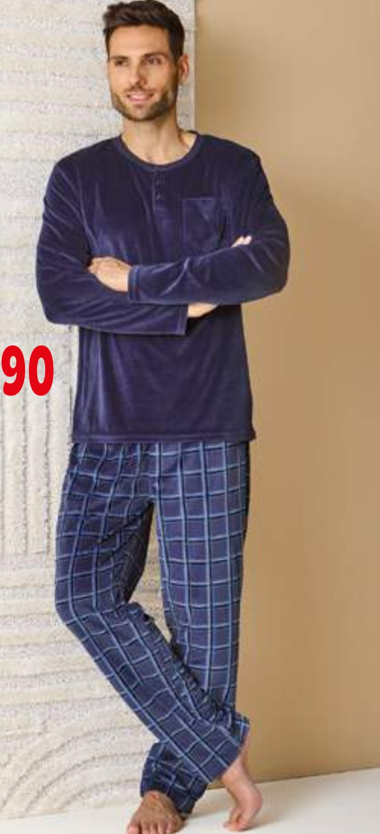 Tissaia Moška topla pižama