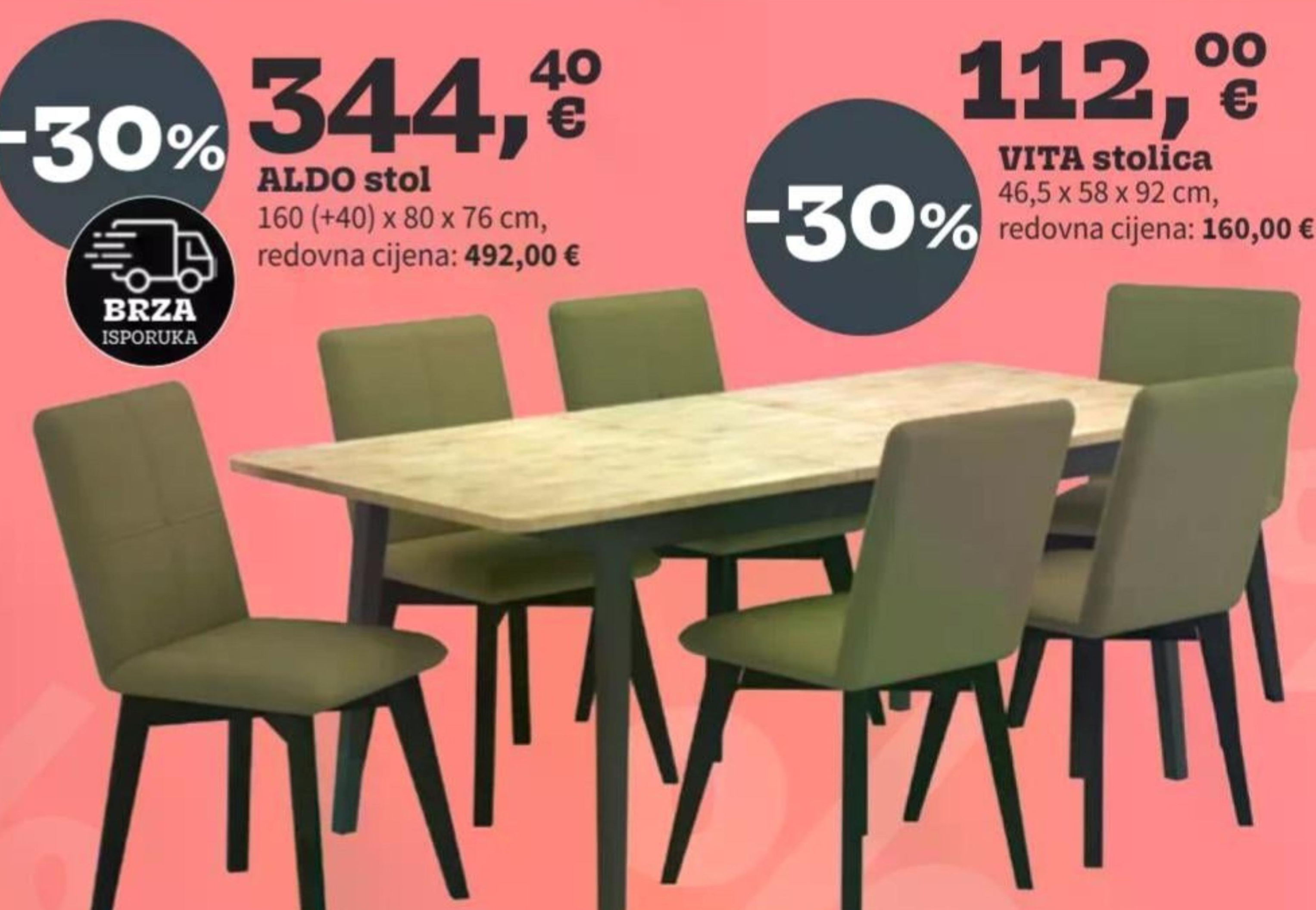 VITA stolica 46,5 x 58 x 92 cm - Akcija u trgovini Prima