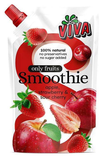 Viva Smoothie jabuka, jagoda i višnja 180ml