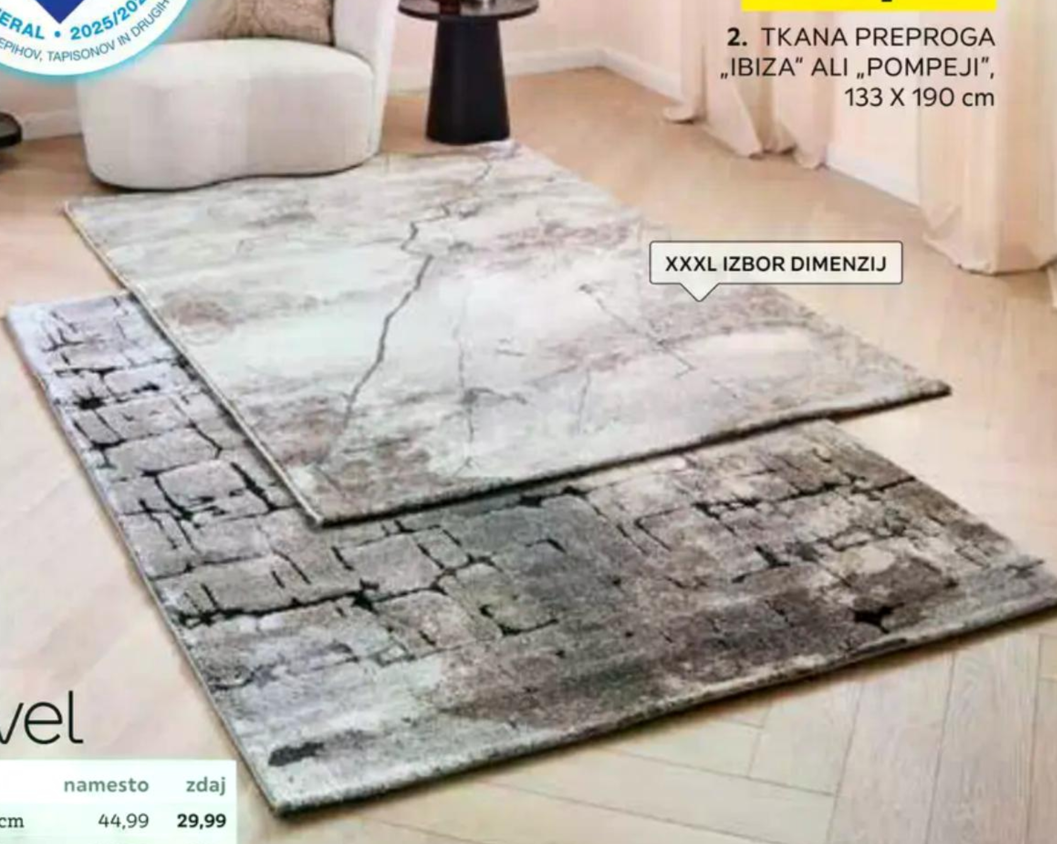 Tkana preproga „IBIZA” ali „POMPEJI”