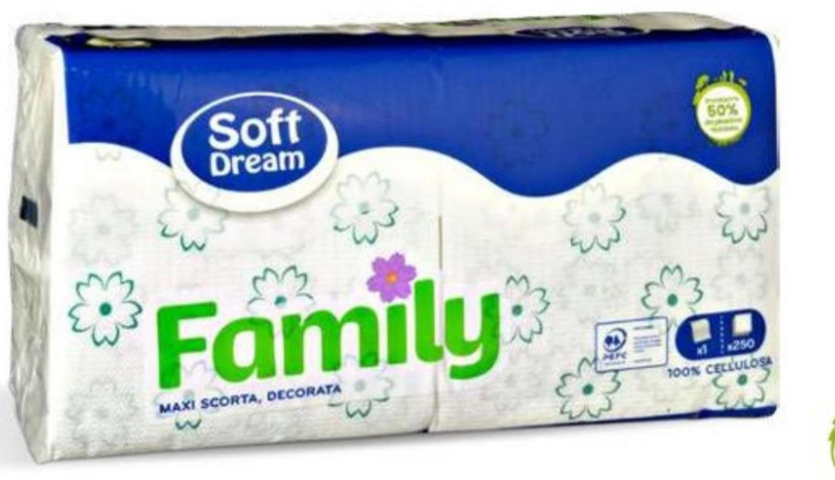Soft Dream Papirnate salvete 250 kom