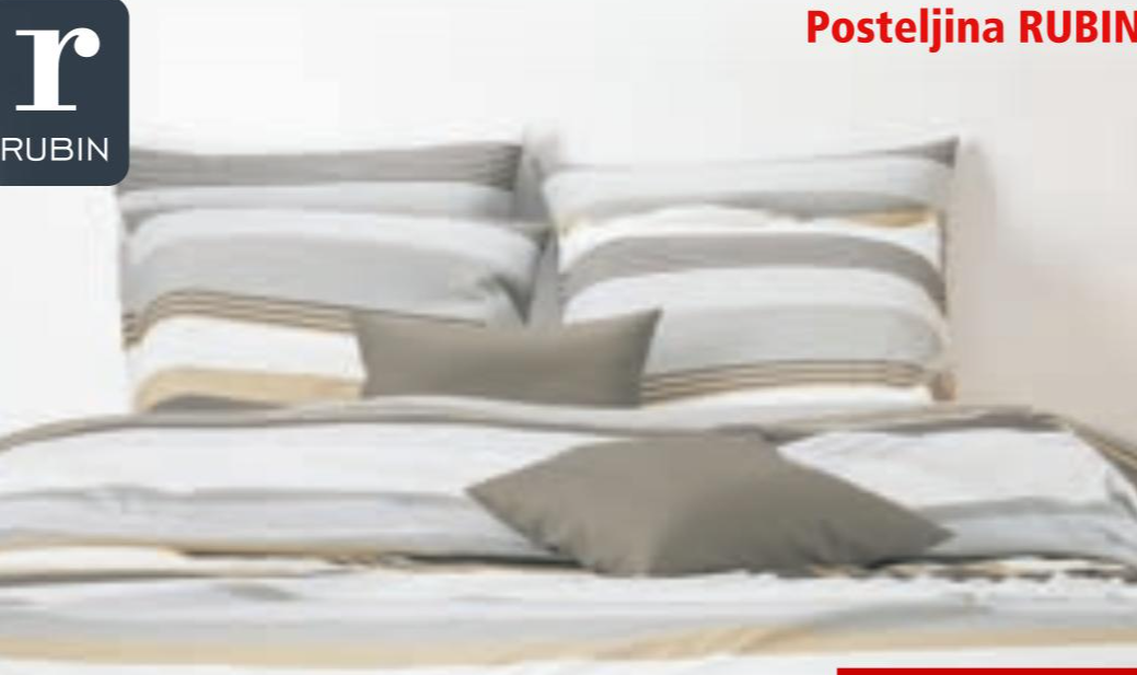 Rubin posteljina - Akcija u trgovini Spar