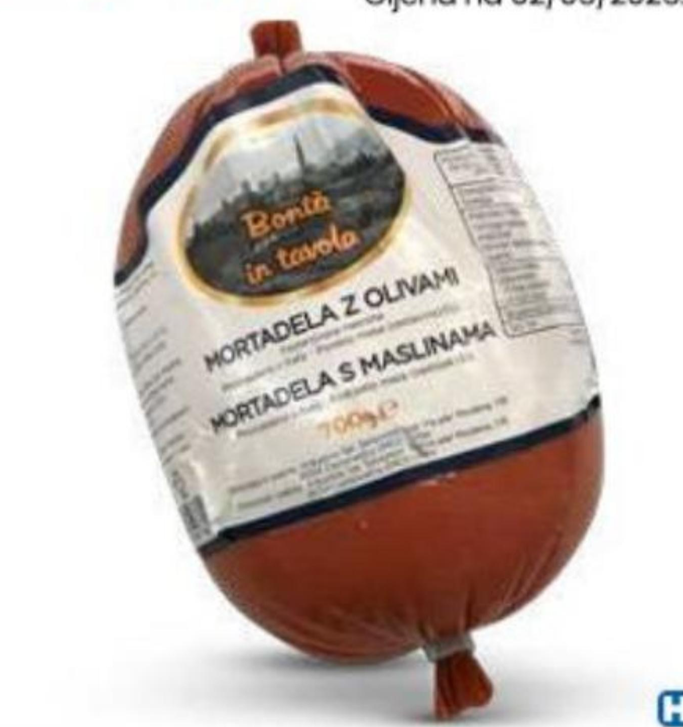 Mortadela s maslinama 700 g - Akcija u trgovini Eurospin