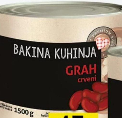 Bakina Kuhinja Grah, crveni 2500 g/1500 g