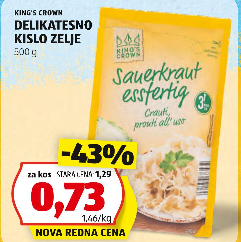 King's Crown Delikatesno Kislo Zelje