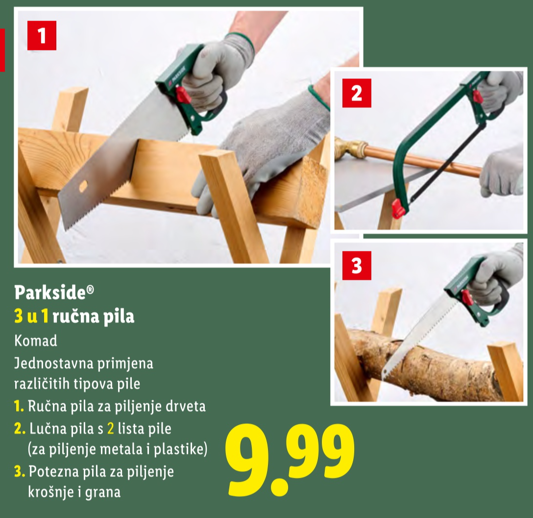 Parkside 3 u 1 ručna pila