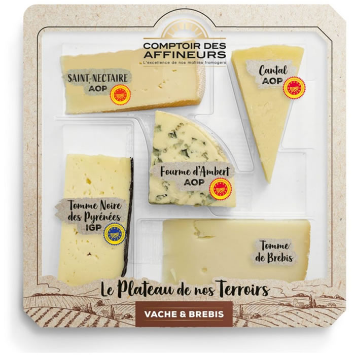 Izbor 5 vrst sira Le Plateau de nos Terroirs