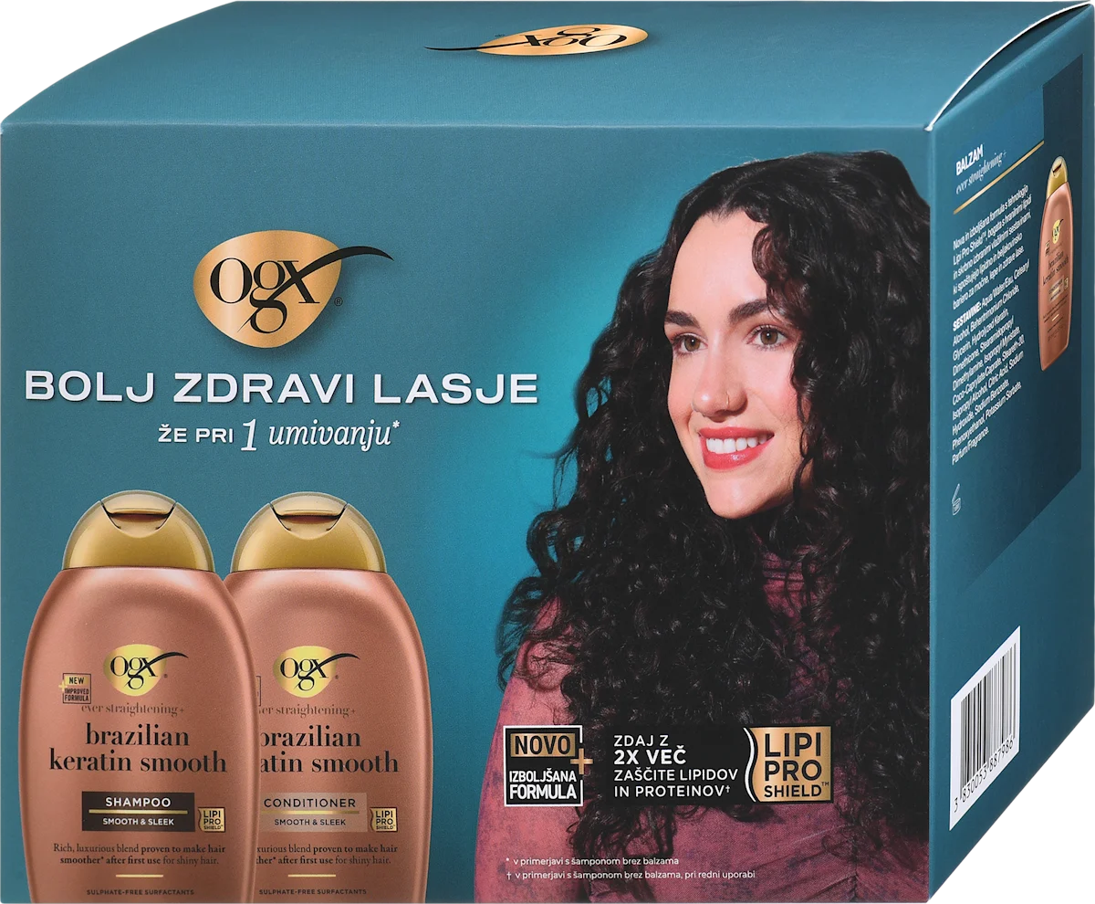 OGX Brazilian Keratin Smooth darilni set