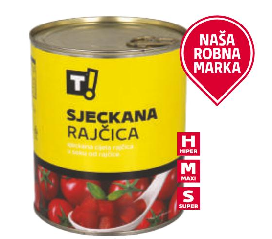 T! Sjeckana rajčica 800 g