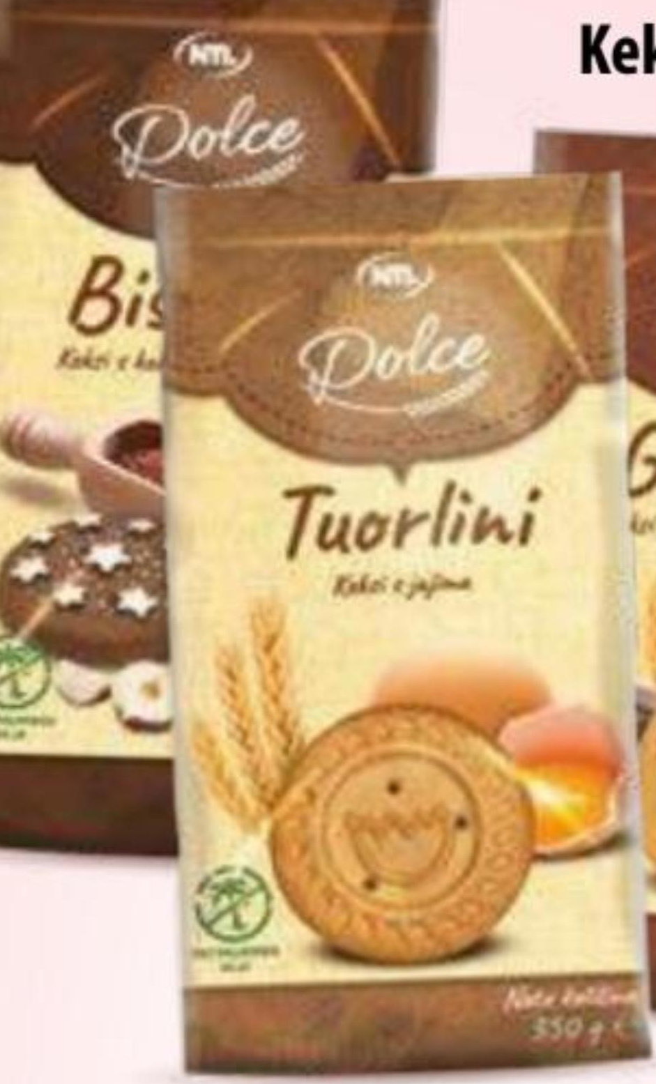 Keks s jajima, s kakaom i lješnjacima Dolce 350 g