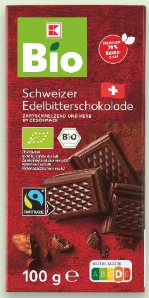 Čokolada gorka 70% 100 g - Akcija u trgovini Kaufland