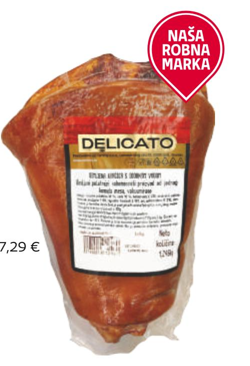 Delicato Dimljena kračica 1 kg