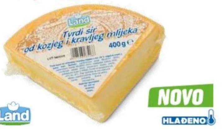 Sir tvrdi kozji kravlji mix 400 g