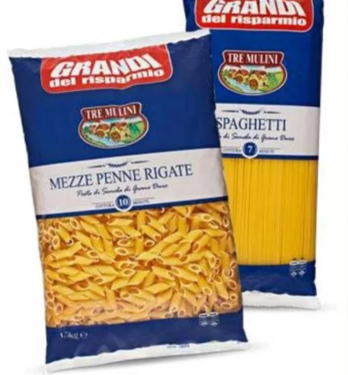 Tjestenina Penne Rigate/Spaghetti 1,5 kg
