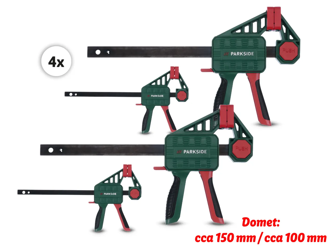 Parkside Jednoručne stezaljke